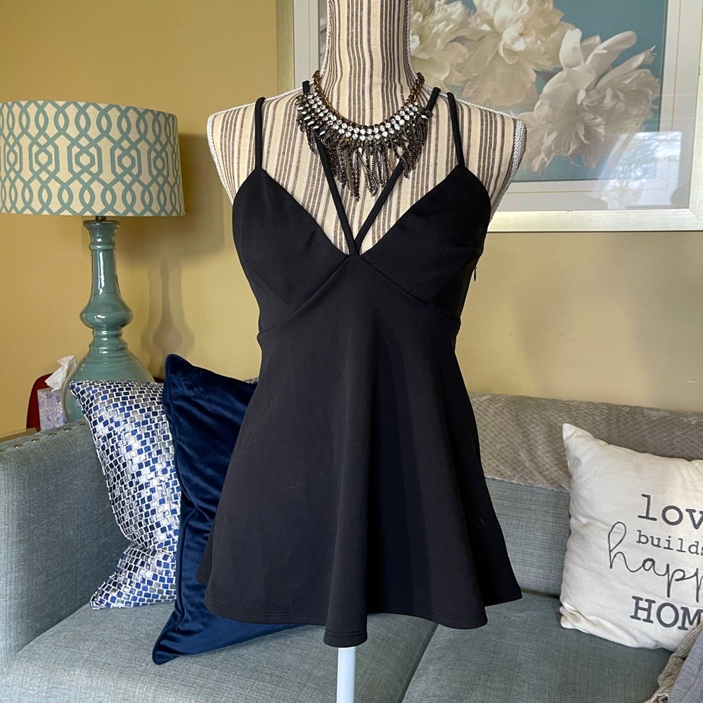 Express Flowy black tank top